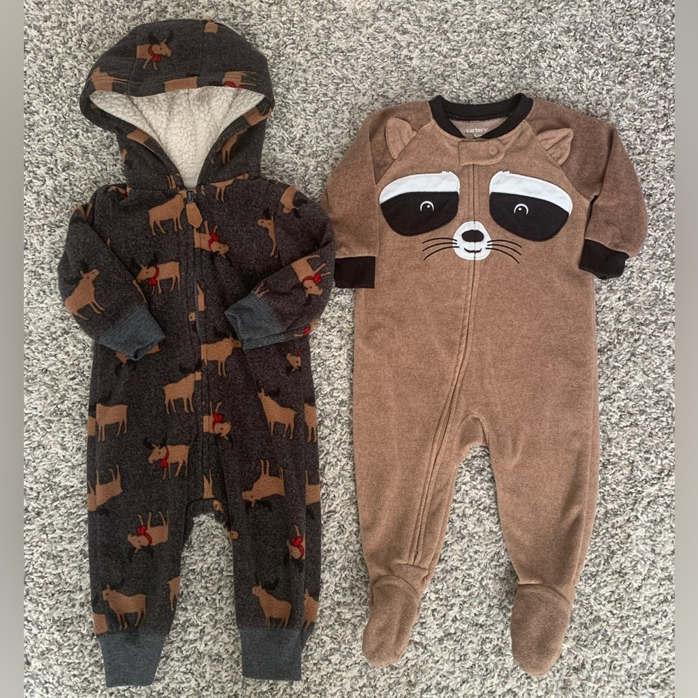 Carter’s fleece baby onesies
